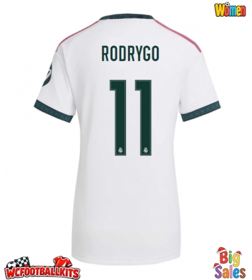 Real Madrid Rodrygo Goes #11 Replica Home Stadium Shirt for Women 2026-27 Short Sleeve